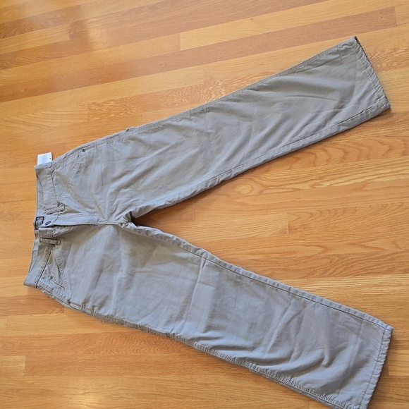 Men's Schmidt Fleece Lined Workwear Tan Khaki Relaxed Fit Pants 30x32 - Picture 2 of 11